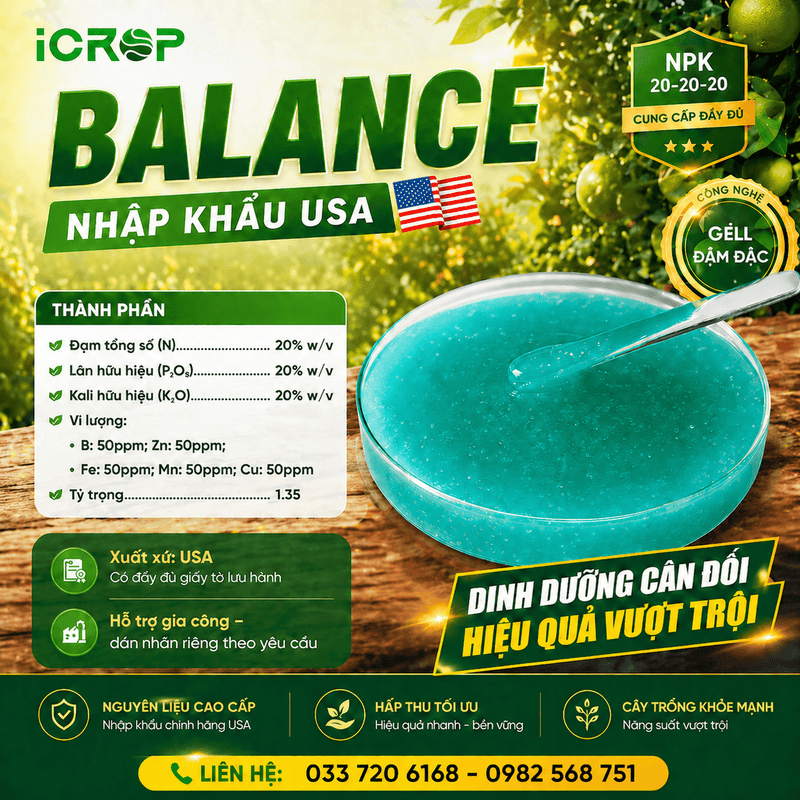 Balance Gel 20-20-20 - Nhập khẩu USA