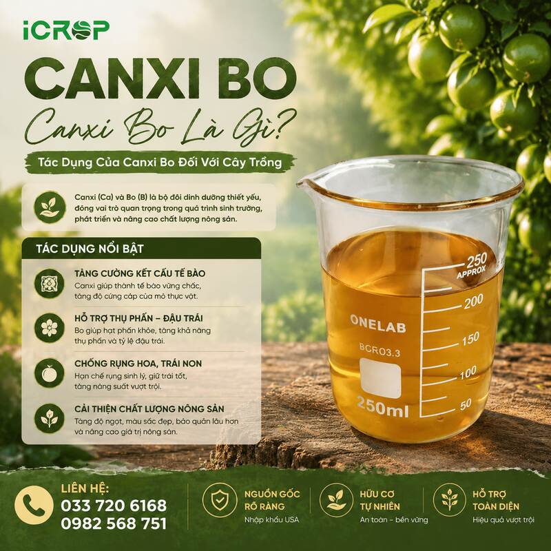 Tác dụng của CanxiBo đối với cây trồng Tác dụng của CanxiBo đối với cây trồng